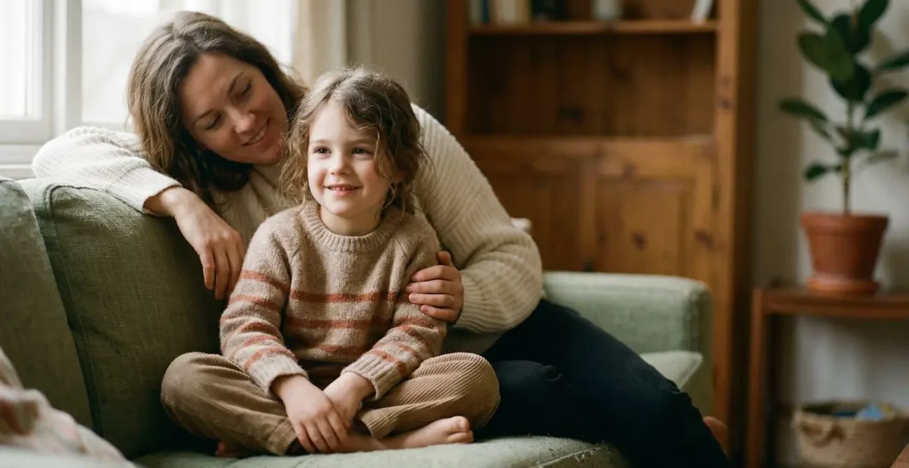 Young child experiencing digestive comfort with supportive parent demonstrating natural health approach for chronic constipation