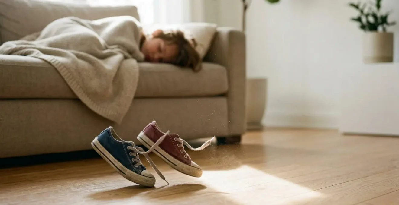 Contemplative scene exploring the balance between childhood energy and metabolic health in natural setting