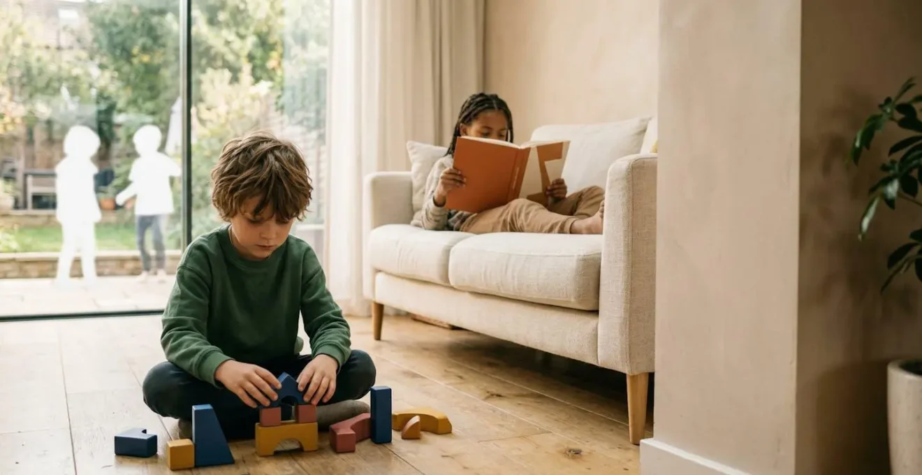 Children engaged in diverse leisure activities showing both digital and hands-on creative play in a balanced lifestyle setting