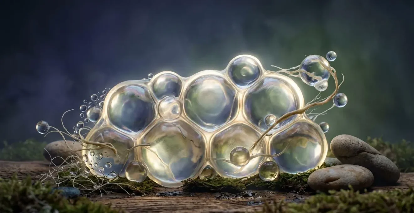 Conceptual representation of immune cells defending the body during sleep